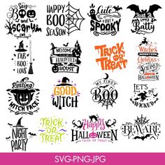 halloween svg clipart bundle