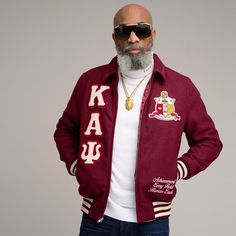 Kappa Alpha Psi Wool Varsity Jacket (Krimson) – Nupemall Kappa Alpha Psi Fraternity, Black Kings, Biker Jacket Men, Kappa Alpha Psi, Womens Biker Jacket, Varsity Jackets, Graduation Photography, Magic City