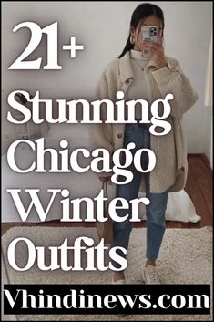 What to Wear in Chicago Winter: 21 Trendy Chicago Winter Outfits for Women 67 How To Dress In Chicago Winter, Christmas In Chicago Outfits, Chicago In December Outfits, Michigan Winter Outfits, Wine Tour Outfit Winter, Outfits For Chicago, Chicago Winter Outfits, Chicago Fashion Winter, Shopping Outfit Winter