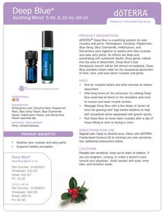 Deep Blue Essential Oil Uses 3 Deep Blue Doterra, Health Coconut Oil