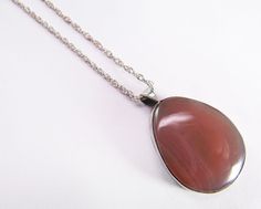 New! Fine Vintage Estate Artisan Sterling Silver 925 Agate Chain Necklace was just added to eBay. Check it out! #eBay #eBaySeller Polished Long Necklace Gift, Long Necklace With Polished Finish For Gift, Long Necklaces With Polished Finish For Gifts, Gift Long Necklaces With Polished Finish, Agate Oval Pendant Necklace For Gifts, Elegant Agate Necklace With Large Pendant, Oval Silver Chain Necklace Gift, Silver Chain Necklace With Oval Shape For Gift, Round Chalcedony Necklace Gift