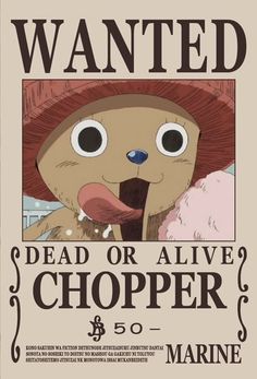 a wanted poster for a dead or alive chopper