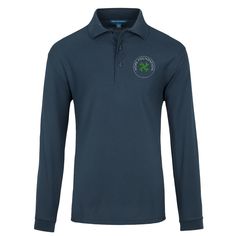 Port Authority® Silk Touch™ Long Sleeve Polo Shirt Fitted Green Long Sleeve Polo Shirt, Navy Long Sleeve Cotton Polo Shirt, Silk Touch, Port Authority, Long Sleeve Polo Shirt, Long Sleeve Polo, Cloth Bags, Make It, Polo Shirt