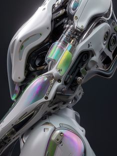 Hard Surface Concept Art, Chrome Robot, Cyberpunk Tech, Polygon Modeling, Surface Modeling, Hard Surface Modeling, Sci-fi Armor, Industrial Design Sketch