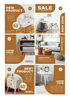 #Furniture_Instagram_Feed #Furniture_Promotion #Instagram_Feed_Template #Furniture_Business Furniture Instagram Feed, Free Social Media Templates, Instagram Grid Design, Media Kit Template, Feed Ig