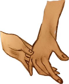 two hands reaching towards each other with one hand holding the other's arm,