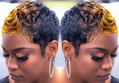 Pixie With Highlights, Short Natural Curls, Short Weave Hairstyles, Edgy Short Haircuts, Short Relaxed Hairstyles, Short Pixie Wigs