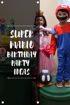 Super Mario Party Ideas Super Mario Party Ideas, Super Mario Birthday Party Ideas, Mario Party Ideas, Mario Birthday Party Ideas, Luigi Cake, Mario Cake, Super Mario Birthday Party, Mario Birthday Party, Super Mario Birthday