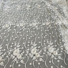 Dedicated Beautiful 3D flower Embroidery lace fabric This is a new style in high quality. Great for wedding dress, evening gown, Costume, cocktail dress Color: Ivory Width - 53 inches, Length - 1 Meter Lace fabric dont accept return, product look exactly like the pic Wholesale acceptable, please convo me Shipping Time: United Sates: 10-15 working days United Kingdom:10-15 working days Canada: 10-15working days Australia: 10-15 working days Asia:4-8 working days Europe: 10-20 working days need ex Flower Lace Fabric, For Wedding Dresses, White Lace Wedding Dress, Beaded Lace Fabric, Bridal Lace Fabric, Tulle Veils, Embroidered Lace Fabric, For Wedding Dress, 3d Rose