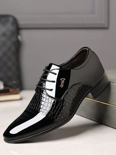 Men's Business Formal Leather Low-Top Casual Oxfords Shoes, Large Size British Style Breathable Comfortable Wedding Shoes Black     Graphic    Men Shoes, size features are:Bust: ,Length: ,Sleeve Length: Wedding Shoes Male, Wedding Shoes Black, Comfortable Wedding Shoes, Casual Oxford Shoes, Men's Wedding Shoes, Wedding Shoes Comfortable, Groom Shoes, Oxfords Shoes, Brogue Shoes