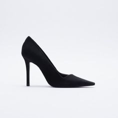 Nwt. Zara Black Suede Leather High-Heel Shoes With Asymmetric Suede Leather Upper. Lined Stiletto Heel, Square Toe. Airfit. Flexible Technical Latex Foam Insole, Designed To Offer Greater Comfort. Heel Height: 10 Cm. / 3.9″. Size 9. Ref. 1200/710. Fall Evening Court Shoes With Low Heel, Chic Fitted Court Shoes For Evening, Chic Fitted Evening Court Shoes, Classic Court Shoes For Fall Party, Fall Party Court Shoes With Reinforced Heel, Chic Fitted Court Shoes For Fall, Chic Fall Court Shoes, Chic Fitted Fall Court Shoes, Zara Pointed Toe Heels For Fall