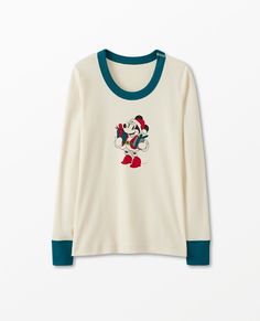 Disney Mickey Mouse holiday plaid women's long john pajama top in our legendary organic cotton rib knit that's soft and gentle on skin. • Hypoallergenic & eczema-friendly • Sensory-friendly scratch-free seams that lay flat on the skin • Resists pilling and fading • OEKO-TEX® certified safe from hundreds of harsh chemicals 100% organic combed cotton rib knit Super-smooth flatlock seams Soft ribbed cuffs Slim fit Tops and pants offered separately for the very best fit OEKO-TEX® STANDARD 100 | GOTS Mouse Artwork, Classic Minnie Mouse, Long Johns Pajamas, Disney Fabric, Adult Pajamas, Sensory Friendly, Holiday Plaid, Long John, Pajama Dress