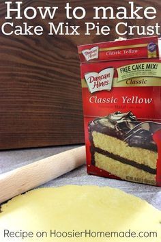 how to make cake mix pie crust with the recipe on hoisierhom made com