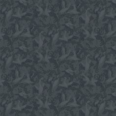 a black and grey background with birds flying in the air, all on top of each other