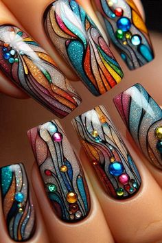 How To Strengthen Nails, 25 Nails, Holidays Nails, Strengthen Nails, Amazing Nail Art, Glass Nails Art, Purple Nail Art, Fingernail Designs, Manicure Nail Designs