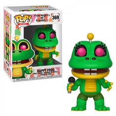 the pop vinyl figure is green and yellow