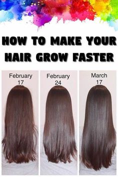 Healthy Hair Tips, Grow Long Healthy Hair, Longer Hair Faster, How To Grow Your Hair Faster, Long Healthy Hair, Hair Remedies For Growth, Grow Long Hair, Fast Hairstyles, Grow Hair Faster How To Grow Hair Faster, Make Your Hair Grow Faster, How To Grow Hair, Hair Grow Faster, Easy Care Hairstyles, Long Healthy Hair