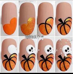 Halloween Nails Diy, Holloween Nails, Halloween Nails Easy, Nail Board, Cute Halloween Nails, Pumpkin Nails, Nail Art Designs Diy, Thanksgiving Nails, Halloween Nail Designs