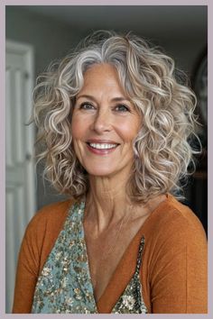 Long Hair Over 60 Aging Gracefully, Long Hair Over 50 Older Women, Mid Length Curly Hairstyles, Shoulder Length Curly Hair, Natural Curly Hair Cuts, Medium Length Curly Hair, Hairstyles For Women Over 60, Gorgeous Hairstyles