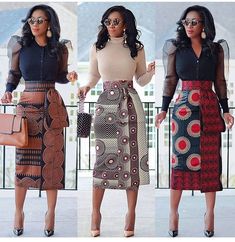 @africaninspiredfashion on Instagram: “Style Inspiration 🌿 Do you wish to increase your pages following and visibility? DM us Now!!! Hurry while offer lasts.... • • Fashion…” African Skirts For Women, Afro Outfits, Best Ankara Styles, African Print Skirts, Outfit For Ladies, Couples African Outfits