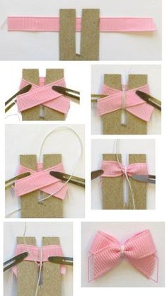 step by step instructions on how to make a bow