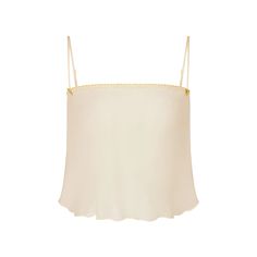 SKIMS ROMANCE SUPER CROPPED CAMI | BUTTER - SKIMS ROMANCE SUPER CROPPED CAMI | BUTTER Chic Crop Top Camisole With Built-in Bra, Chic Spring Tank Top With Removable Bra Pads, Cream Camisole With Built-in Bra And Spaghetti Straps, Chic Cropped Lace Trim Tank Top, Chic Camisole Tank Top With Removable Bra Pads, Chic Camisole Top With Removable Bra Pads, Chic Spaghetti Strap Crop Top With Lace Trim, Elegant Crop Top With Delicate Straps, Elegant Sheer Crop Top For Summer