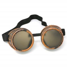 Skeleteen Steampunk Goggles are 5" wide and each lens is 2". It holds on the head with an adjustable rubber strap that the extended version is 12", and the shorter version is 7". These glasses are ideal for playing dress up, pretend play, and for Halloween costume accessories, etc. They can be put on to top hats for a Victorian men's look. To complete the costume, you would need vintage clothing including a long coat, spats, a top hat with these goggles on it, and a walking stick. They are also Steampunk Sunglasses With Mirrored Lenses And Adjustable Fit, Steampunk Sunglasses With Tinted Lenses, Steampunk Sunglasses With Tinted Adjustable Lenses, Steampunk Sunglasses With Tinted Lenses And Adjustable Fit, Costume Box, Box Costumes, Victorian Man, Steampunk Goggles, Halloween Costume Accessories