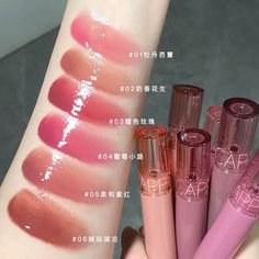 Cappuvini Juice Lip Gloss Jelly Mirror Gloss Lipstick Long Lasting Moisturizer Water Light Lipstick Lip Tint Korean, Pink Peony Flower, Light Lipstick, Shiny Lips, Hydrating Lip Gloss, Lip Gloss Set