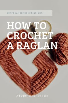 an orange crochet scarf with the words how to crochet argan on it