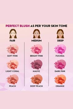 Blush Shade For Dark Skin, Blush Tones Makeup, Eyeshadow For Skin Tone, Make Up For Medium Skin Tone Makeup, Makeup Look For Cool Skin Tones, Blush Skin Tone, Blush For Tan Skin Tone