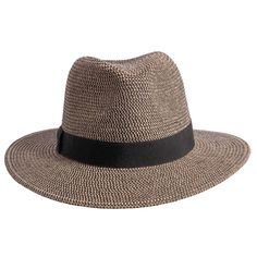 Nero | Womens Fedora Straw Sun Hat – American Hat Makers