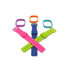 Xplora X6Play Energy Watch Strap Pack lets your kids express their unique personalities. The pack includes three colorful watch straps and three frames that provide an extra layer of protection while creating a fun, personalized look. Xplora X6Play Energy accessory pack comes with one of each color strap in pink, lime and dark blue watch and a frame in turquoise, orange and purple. Six pieces, 3 watch straps and 3 watch frames, are included in each box. X6Play Kids’ Smartwatch is not included. T Colorful Watches, Blue Watches, Accessories Packing, Pink Frames, Wearable Tech, Watch Straps, Stylish Watches, Wearable Technology, Wristbands