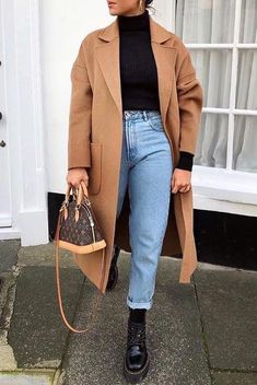 Winter Ideas, Women Overcoat, Mode Inspo, Casual Winter Outfits, 가을 패션, Mode Inspiration, Winter Fashion Outfits, Looks Vintage, Winter Looks