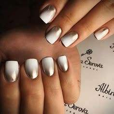 click through the post and you may get ombre nail arts that you will love Ombre Nail Art Designs, Nails 2018, Chrome Nail Art, Chrome Nails Designs, Silver Nail, Nail Art Ombre, Metallic Nails, Beautiful Nail Designs, Cute Nail Designs