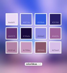 the color swatches are all different colors for each individual to see in this image