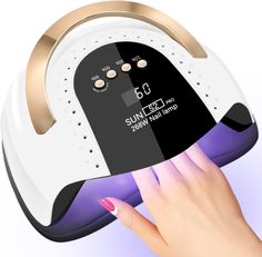 PRICES MAY VARY. 🥰【High Power Dual Light Source】Our 268W UV LED Nail Lamp is designed with high power dual light sources, making gel polish cure faster and reducing drying time. With 57 evenly distributed UV+LED bulbs, this lamp ensures even drying of your nails. It is suitable for curing a variety of gels, including primer, topcoat, UV glue, building glue, gem glue, polyglue, and color polishing, providing professional results.We suggest do not let the lamp working continuously more than 2 hou Uv Nail Lamp, Led Nail Lamp, Nail Dryer, Uv Nails, Nail Lamp, Uv Lamp, Pedicure Nails, Professional Nails, Uv Led