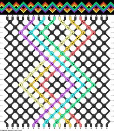 the pattern is made up of different colors