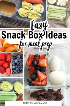 easy snack box ideas for meal prep