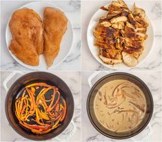 four different types of food are shown here