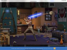 an image of a star wars game being played on the computer screen, and it appears to be playing in real life