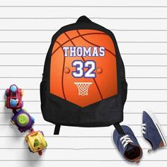 Sporty Backpack For Sports And End Of School Year, Sporty Backpack For Back To School And Sports Events, Camping Kids, Paw Patrol Birthday Shirt, Boys Backpack, Basketball Backpack, Back To School Backpack, Back To School Backpacks, First Birthday Shirts