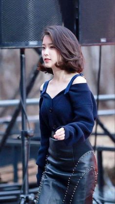 Iu Short Hair, Iu Hair, Iu Fashion, Korean Hairstyle, Korean Beauty, Medium Length Hair Styles