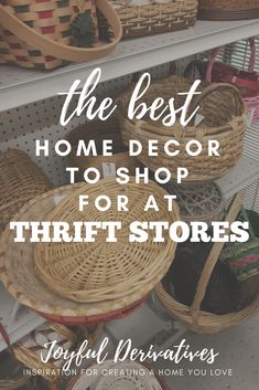 the best home decor to shop for thrift stores