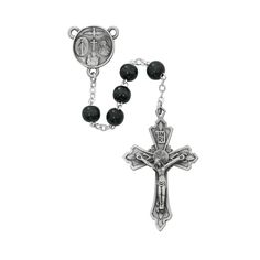 Black Round Wood Four-Way Medal Rosary with 7mm Beads Rosary Gifts for Catholic Gifts Catholic Presents Rosary Gifts 8mm Bead Crucifix Rosary For Meditation, Crucifix Rosary With 8mm Beads For Meditation, Gift Black Rosary With 8mm Beads, Traditional Black Rosary With 8mm Beads, Hand-strung Black Rosary Bracelet With Round Beads, Traditional Hand-strung Rosary With Round Beads, Hand-strung Rosary With Round Beads As Gift, Finding Peace, Rosary