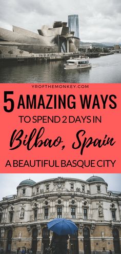 the top five things to see in barcelona, spain with text overlay reading 5 amazing ways