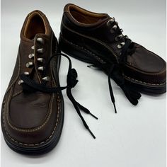 Born Men's Nigel Boots Dark Brown Lace Up Low Rise Size 9.5 Casual Leather Wingtip Shoes With Vibram Sole, Leather Walking Shoes With Laces And Round Toe, Lace-up Leather Shoes With Vibram Sole For Walking, Men Boot, Mens Chukkas, Rugged Boots, Leather Chukka Boots, Chukka Boots Men, Born Shoes