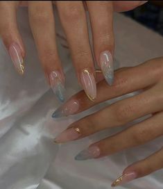 Summer Nail Designs, Beach Nails, Nail Art Ideas, Summer Nail, Blue And Pink, Art Designs, Nail Art Designs, Art Ideas, Almond