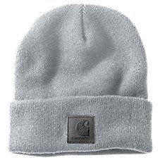 When it comes to comfortable warmth for your outdoor winter adventures, you can count on the Carhartt\u00ae Knit Beanie. Its stretchable, rib-knit fabric offers a comfortable, head-hugging fit. A sewn-on Carhartt label is proudly displayed at the front of this winter cap. Made of 100% acrylic. One size fits most. Imported. Manufacturer style #: 101070. \u000a \u000a Made of 100% acrylic \u000a Ample winter warmth  \u000a Stretchable, rib-knit fabric \u000a Comfortable, head-hugging fit \u000a Se Gray Beanie For Outdoor Fall Activities, Gray Beanie For Fall Outdoor Activities, Casual Fitted Beanie For Outdoor, Fitted Beanie For Outdoor Winter Use, White Carhartt Beanie, Beanie Carhartt, Baby Carhartt Beanie, Carhartt Beanies, Warm Cotton Beanie, One Size