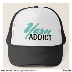 Yarn Addict Teal Trucker Hat Trucker Humor, Funny Baseball, Baseball Humor, Baseball Trucker Hat, Trucker Hats