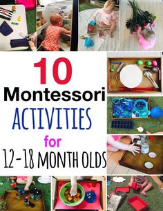 10 Montessori-inspired activities for toddlers. Montessori-inspired activities for one year olds. – Chicklink At Home Activities For One Year Old, Montessori Infant Activities, 12-18month Old Activities, Preprimary Activities, One Year Old Activities, Toddler Montessori Activities, Activities For One Year Olds, Baby Play Activities